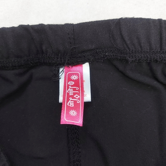 NWOT Lulu Luo Girls Black Full Length Leggings, 14/16 - Picture 4 of 6